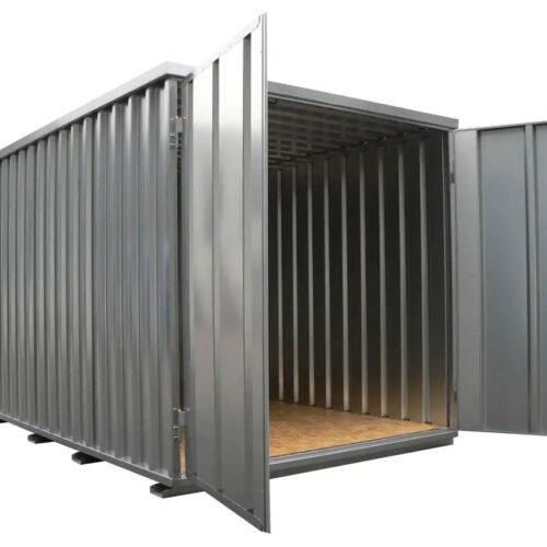 Contenedores automontables, contenedor extraíble con cierre de clic, puerta de doble hoja - cabecera