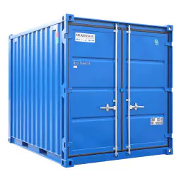 Contenedor de material azul de 10 pies