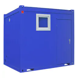 Contenedores de alojamiento para instalaciones sanitarias de 10 pies.